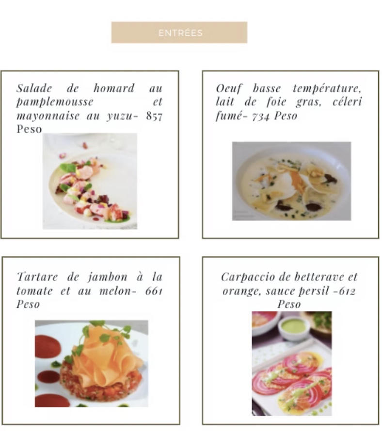 Entrées